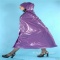 Taille personnalisée de la pluie adulte en PVC